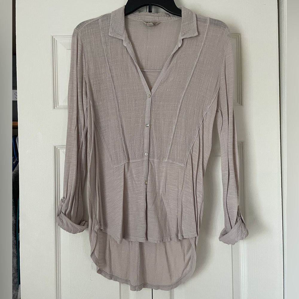 Lucky Brand Beige Button-Down
